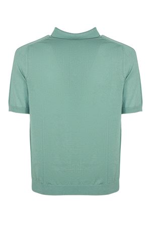 Green cotton knit polo shirt PT TORINO | TL4SPM220ICH73MGU0440